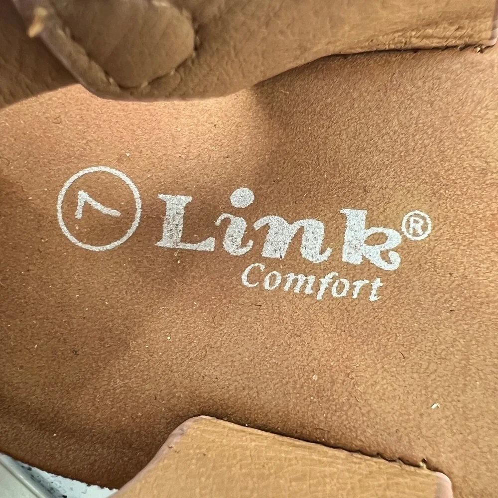 Link Comfort Pink Adjustable Strap Sandals Size 7 Toddler Girl’s